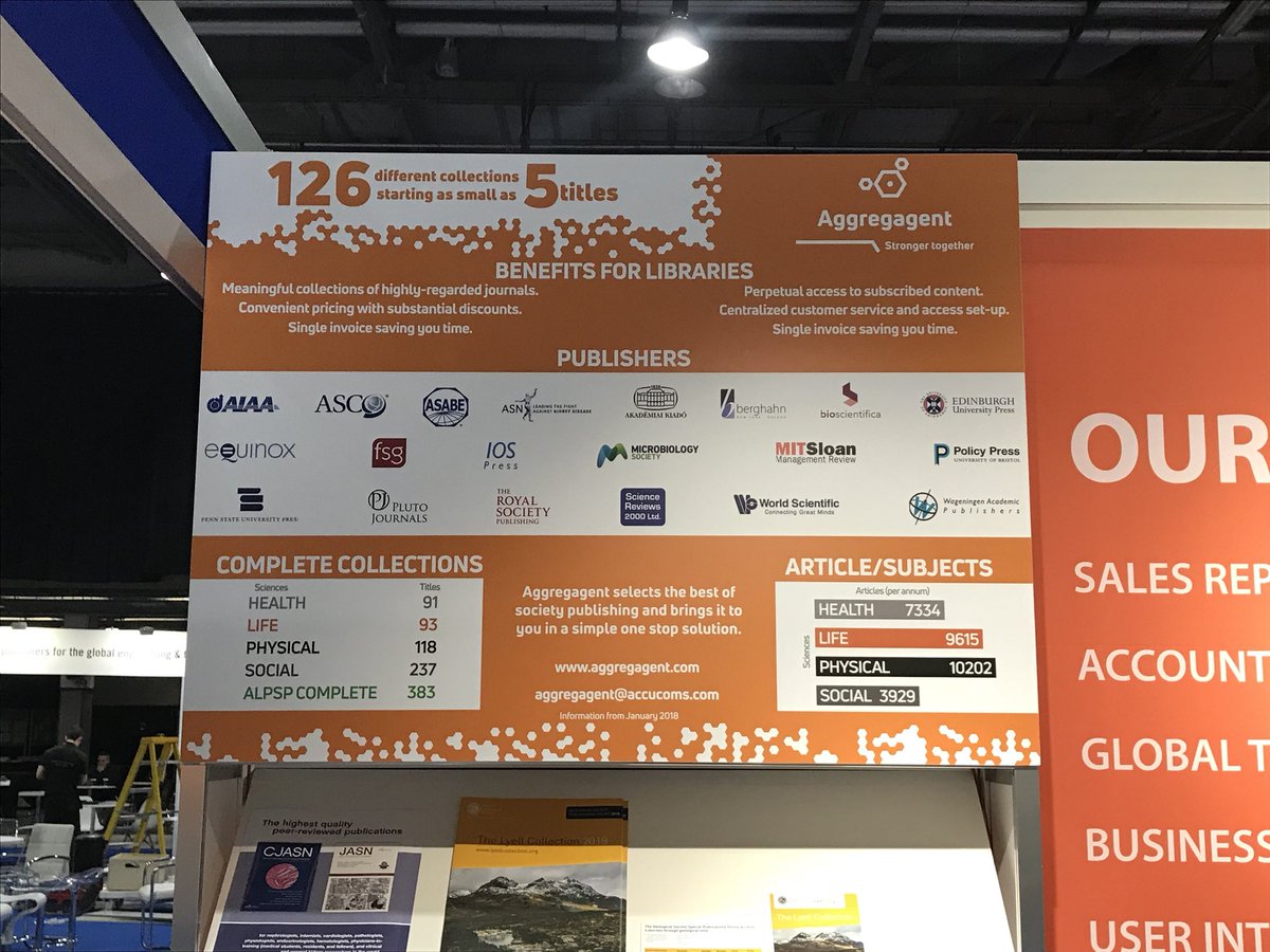 KGLAccucoms's tweet photo. Setting up for #UKSG18 has begun in Glasgow. Hope to see you at booth 68 tomorrow to hear more about #aggregagent , representation and more #accucoms https://t.co/GqXEv4EmGF