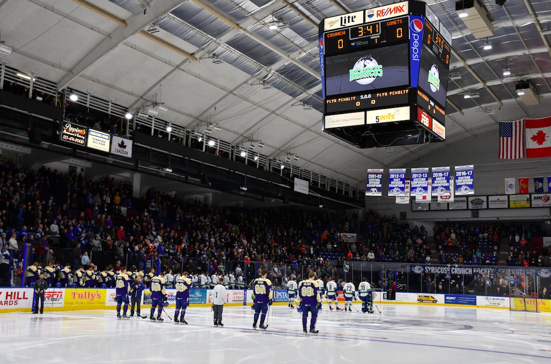 TheAHL's tweet photo. Hockey is family, regardless of level or league. 
Humboldt, our hearts are with you. #PrayForHumboldt https://t.co/YWwXKXo6la