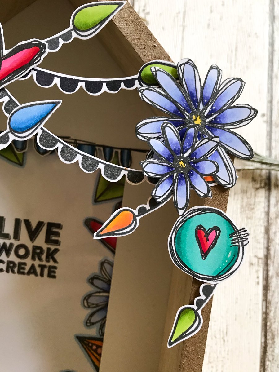 CraftStampInk's tweet photo. Like bunting but not into kitsch? Try a modern take on it using fresh contemporary flower stamps by #tracyscott for #paperartsy https://t.co/eNptyHqf8h https://t.co/pimRxOT9kW
