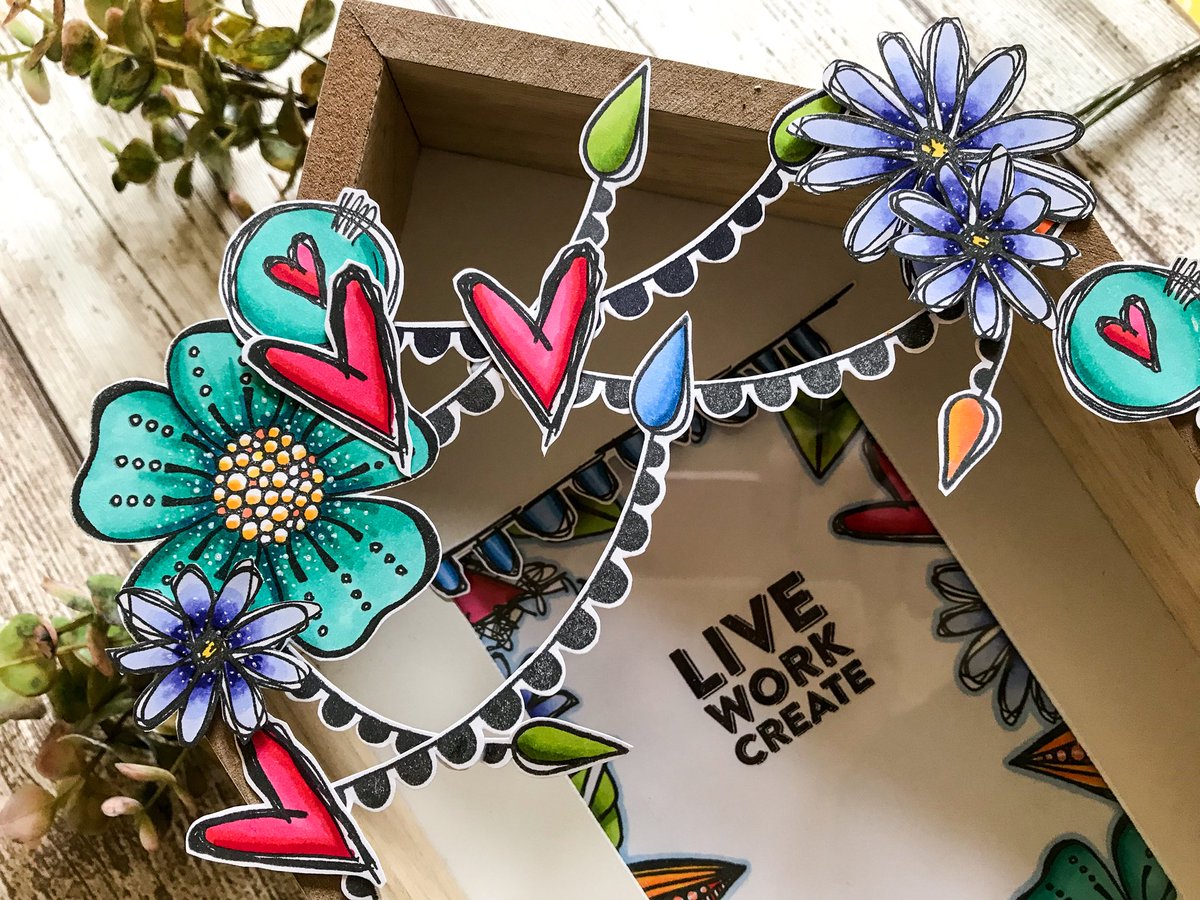 CraftStampInk's tweet photo. Like bunting but not into kitsch? Try a modern take on it using fresh contemporary flower stamps by #tracyscott for #paperartsy https://t.co/eNptyHqf8h https://t.co/pimRxOT9kW