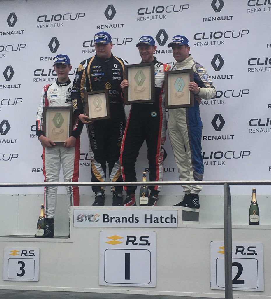 🏆🥇🅿️1️⃣ 

Over the moon with that, lights to flag victory in the wet at <a href="/Brands_Hatch/">Brands Hatch</a> in the <a href="/UKClioCup/">Clio Cup UK</a> 

Thanks to Pyro Motorsport, the car was awesome.

Harron Homes | Primex Plastics