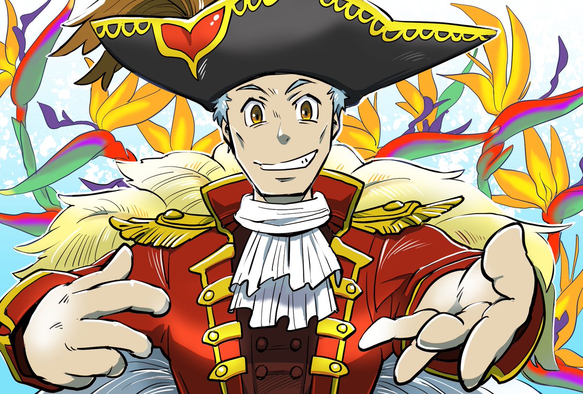 Waya Na Twitteru 4 1の推し船長 シュトルケさん ストレリチア背負わせたらめっちゃ似合ったよ 作業の合間のらくがきのはずがいつのまにか色まで塗ってた こんなことなら線画もっとちゃんと描くんだった まだ描きなれないなー