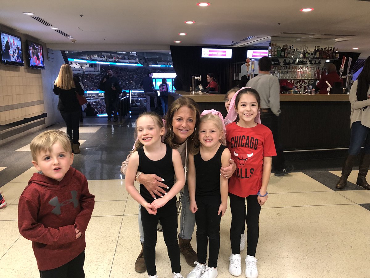 Down10town's tweet photo. @sbinder103 Unexpectedly seeing your kindergarten teacher at the Bulls game while Coolio is playing halftime show! #CoolerthanCoolio https://t.co/NV5gkf7mXc