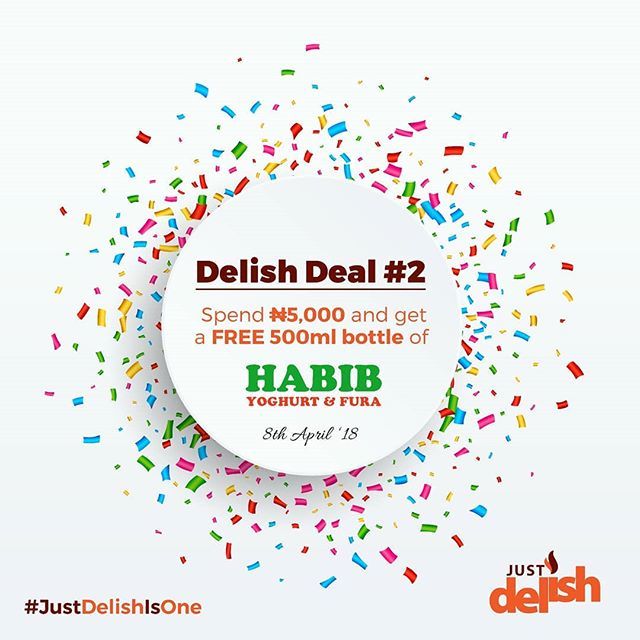justdelishng's tweet photo. Get a FREE keg of the delicious @HabibYoghurt when you spend 5000 naira. Offer is for today!

We are located at 50, Diya Street (opposite GTExpress), Gbagada, Lagos.

Just Delish, Just Like Home #JustDelishIsOne 🎊🎉 https://t.co/SziRnSB9uu