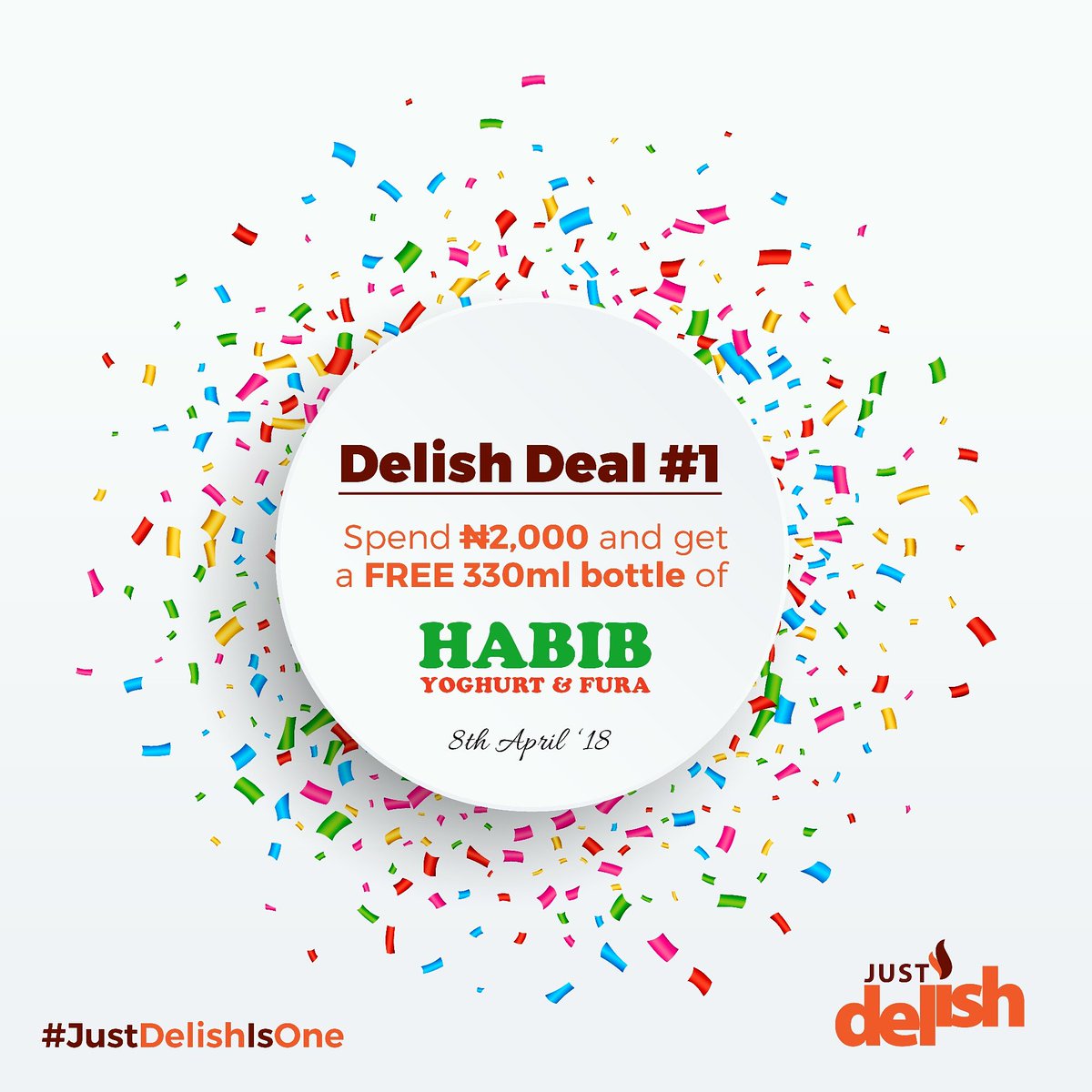 justdelishng's tweet photo. Get a FREE bottle of the delicious @HabibYoghurt when you spend 2000 naira. Offer is for today!

We are located at 50, Diya Street (opposite GTExpress), Gbagada, Lagos.

Just Delish, Just Like Home #JustDelishIsOne 🎊🎉 https://t.co/0Zgi9yaoJQ