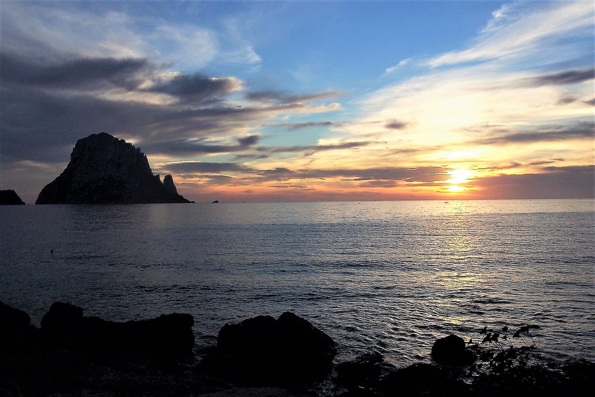 Sunset over the Mediterranean sea#Ibiza