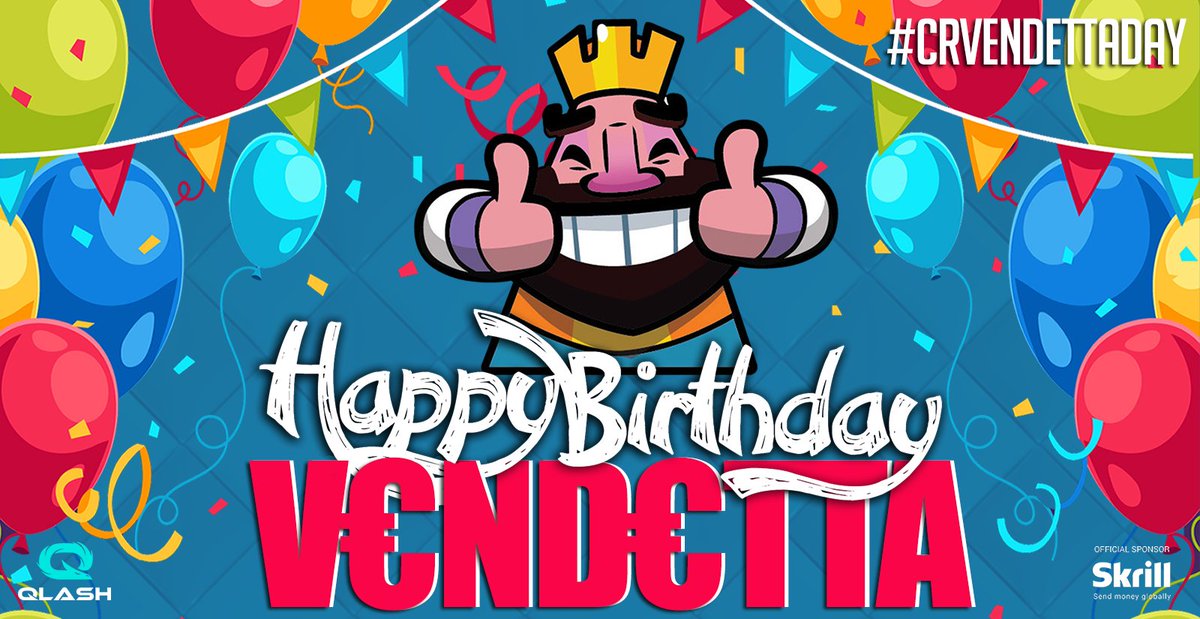 QLASH_Esports's tweet photo. Happy Birthday @CrVendetta !! You make our team stronger and happier just by being here. Thank you for your passion and just being an awesome guys in general. #WeAreQLASH #QLASHfamily #CRVendettaday https://t.co/gOaj9RN8Ng