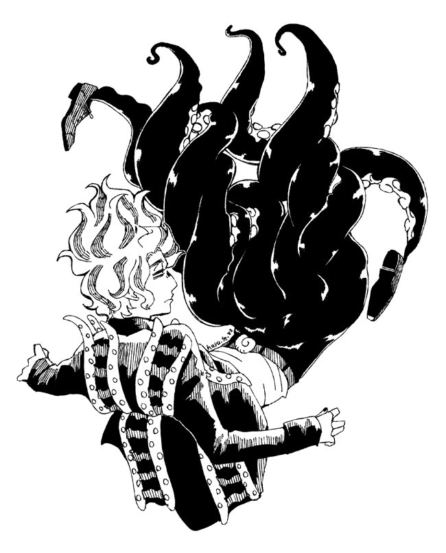 昔描いた絵の整理してたよ!線画が一番好きかもしれない。 