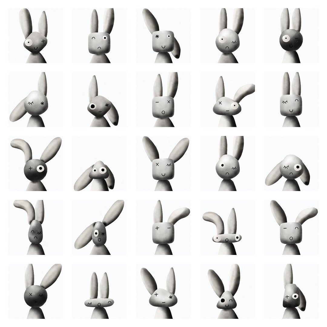 BeetRootDesign's tweet photo. Who doesn't love bunnies. We sure do, so we made a million of them.
Happy Easter everybody!
---
Enjoy a few of our favorite bunnies generated in our labs.
---
#beetrootdesign #illustration #beetrootlabs #easter #bunnies https://t.co/jgeV30ujKv
