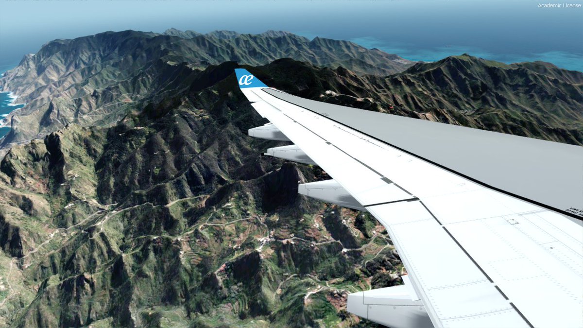 diegoafov's tweet photo. Vuelo ayer con @aeavirtual desde LEMD a GCXO con una excelente meteo y mejores vistas!!!

@NoticiasAirSim #flightsimmerspic #IVAOenfotos  #P3Dv4 #A332 https://t.co/XoCamxnXQW