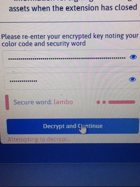 pauldeboer14's tweet photo. @neonexchange @samuel_nex Hello,
 I've just tried it but to my regret nothing has changed and I cant decript my account
after that I press confirm and attamping to decript, nothing happens then. and then I have to start again
Plzz help us. https://t.co/4W3AgHccob