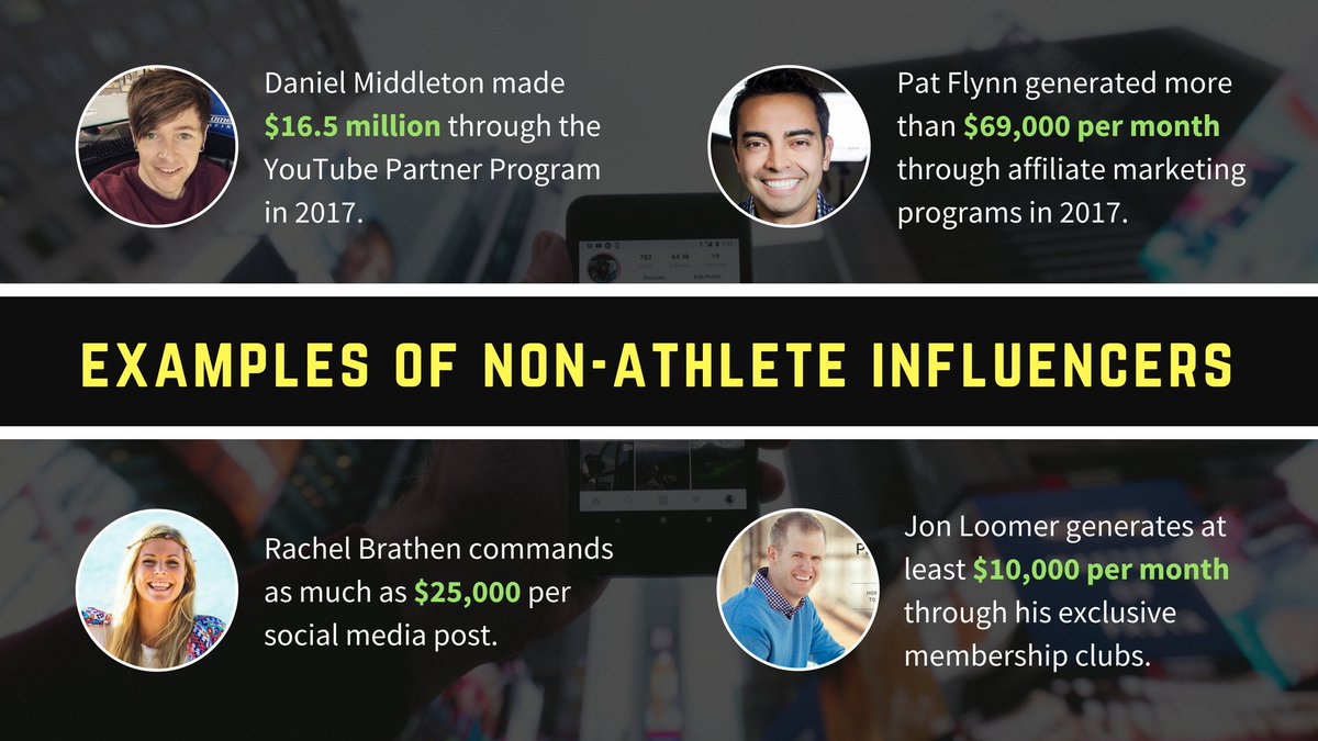 4athletebrands's tweet photo. If non-pro athlete influencers (who don't receive the insane amount of free, built-in, ongoing public exposure that pro athletes enjoy) can generate this kind of scalable income, athletes and their brand managers can certainly achieve the same! ๐ธ๐ธ๐ธ
#ThinkLikeAnInfluencer https://t.co/QvUZiW3PaD