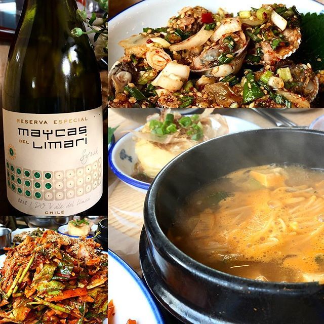 JeannieChoLee's tweet photo. What stands up to #korean daengjang #miso soup & spicy clams? Peppery, robust #syrah from #limarivalley #chile https://t.co/5tuQD38jaG
