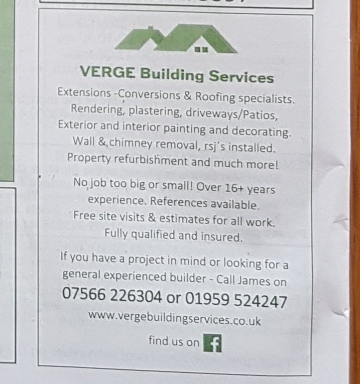 vergebuildingservices.co.uk we pride ourselves on customer relations, repeat buisness and our ability to carry out jobs to the highest standards, finish and detail. #builders #builder in #sevenoaks #Bromley #Orpington #seal <a href="/Beckenham/">BeckenhamTown 🇪🇺</a> <a href="/AroundOrpington/">Around Orpington</a> <a href="/Connect_London1/">Connected London</a> #Surrey #Kent