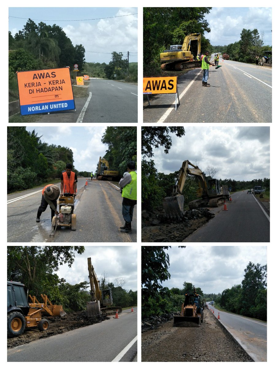 Info 08/04/2018
Kerja² berkala pavement 2018 di Daerah Setiu di jalan T168 Jln Chaluk / Gong Terap / Bukit Putera sec 6.10 - 6.30 menggunakan kaedah PMC 
@AHTNUC_TSRM <a href="/JKRSetiu/">Jabatan Kerja Raya Setiu</a>