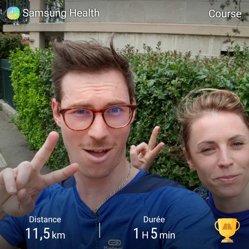 Meilleur temps et km avec le frérot 🎉 Heureuse de rallier les amis, famille, collègues au sport 😉💪👊🔥 #wearewin4youth #win4youth <a href="/Win4Youth/">Win4Youth</a>NA @Win4Youth <a href="/gidejulien/">gide_jul</a>