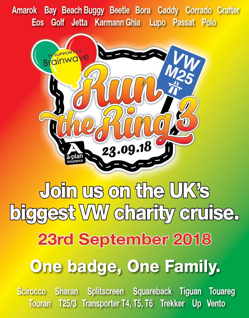 essexbugs's tweet photo. VW drivers assemble! Start this Sunday morning by doing something great and sign up for our event. 600 vehicles turned up last year. Let’s smash that! https://t.co/blx7VZ4pyB Best day out ever for £25.00 donation #runthering #vw #johnsring #vanlife #sundaymotivation #brainwave https://t.co/DpuRO6mgbt