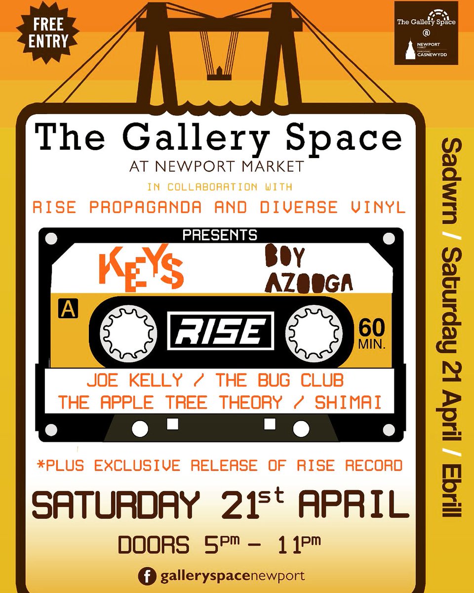 Less than 2 weeks until we host an evening of live music in collaboration with <a href="/diversevinyl/">Diverse Vinyl</a> and RISE. FREE entry ALL night, we can't wait, it's going to be EPIC! Doors open at 5. See you on the 21st 😉

#recordstoreday2018 #Independent
#beer #cider #food