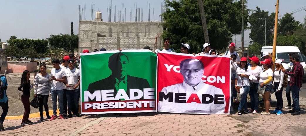 PRIdePUEBLA's tweet photo. En #Puebla, de norte a sur del Estado iniciamos con entusiasmo la campaña permanente en favor de @JoseAMeadeK y de los candidatos a diputados federales y senadores del @PRIdePUEBLA. ¡Vamos a ganar! #YoConMeade #EnTodasPartes https://t.co/hDMJwnzHyN