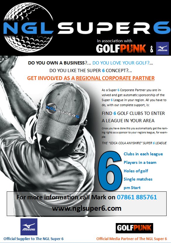 nglsuper6's tweet photo. Love your Golf? Have a business? You can now get your business involved in one of our NGL Super 6 Leagues this summer. Free publicity and exposure. Please message or call for more information.
https://t.co/WKrrLhIepL https://t.co/anI2CYqaQX