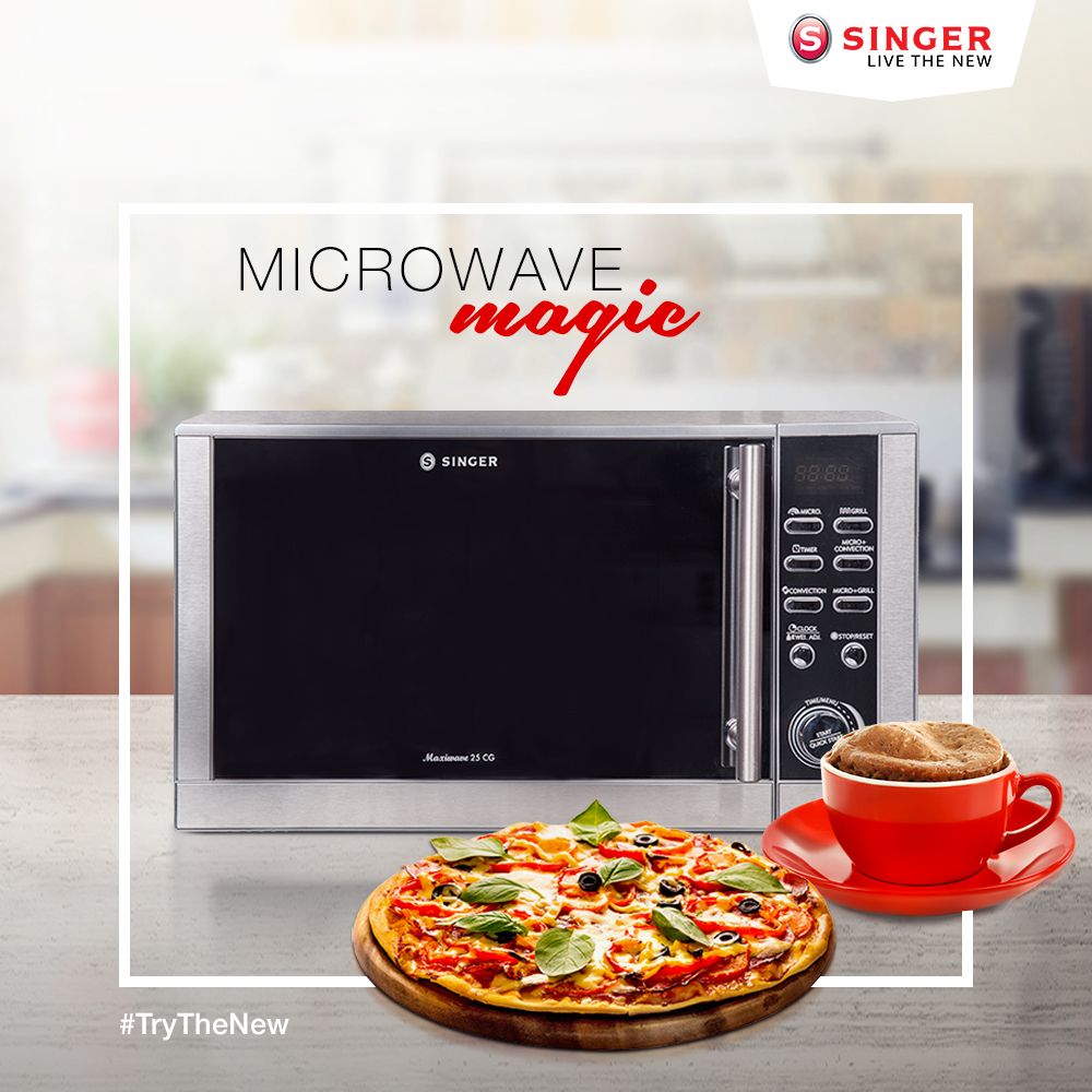 SingerIndialtd's tweet photo. Wave after wave of friends will descend at your place when they taste your delicacies. 

Thanks to your Singer Maxiwave 25 CG. #LiveTheNew #TryTheNew #Food #WeekendFun

Shop- https://t.co/5vwA8Masms https://t.co/wfNcJFqlji