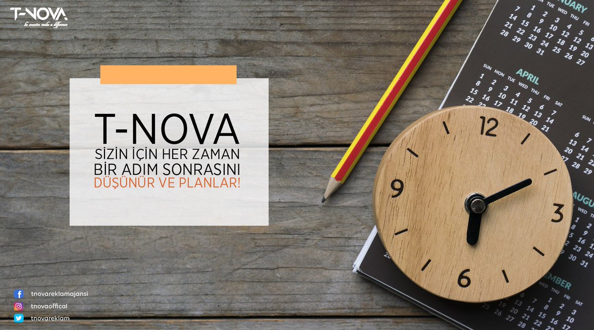 T-NOVA, sizin için her zaman bir adım sonrasını düşünür ve planlar!

#tnova #reklam #reklamajansı #digital #media #marketing #digitalmarketing #graphic #graphicdesign