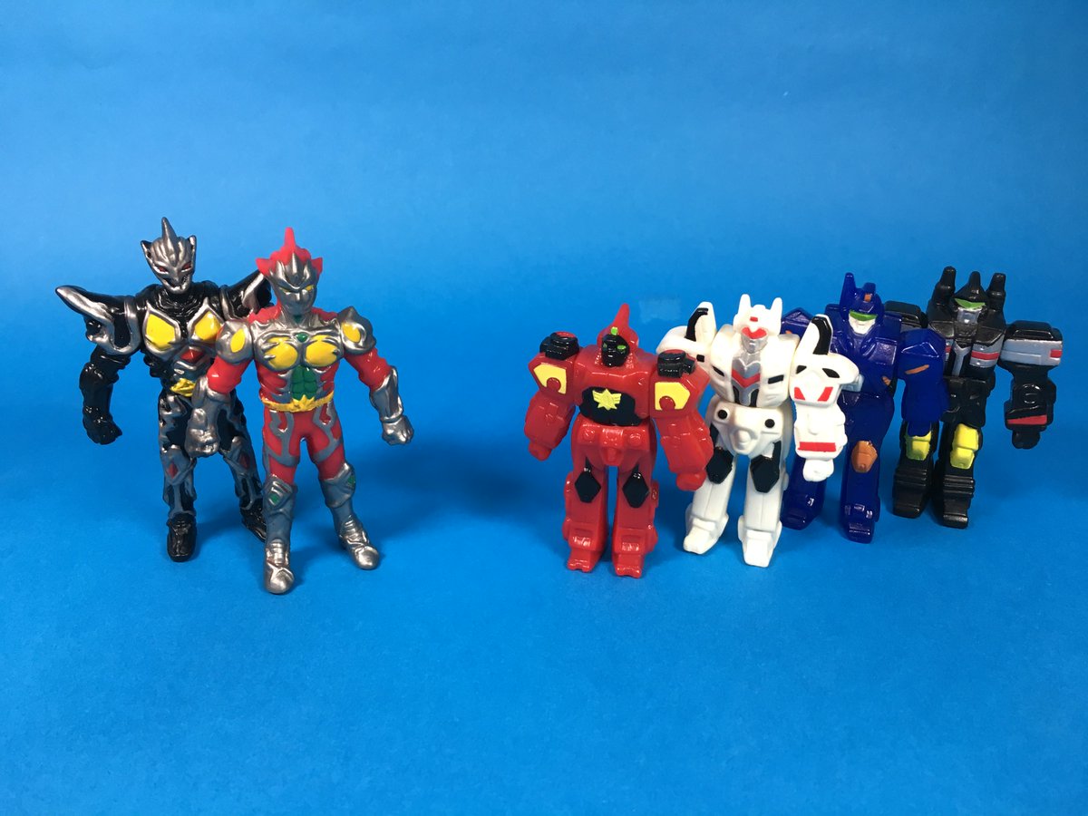 フルタ製「七星闘神ガイファード」モデルチョコ。カバヤ製「機甲警察