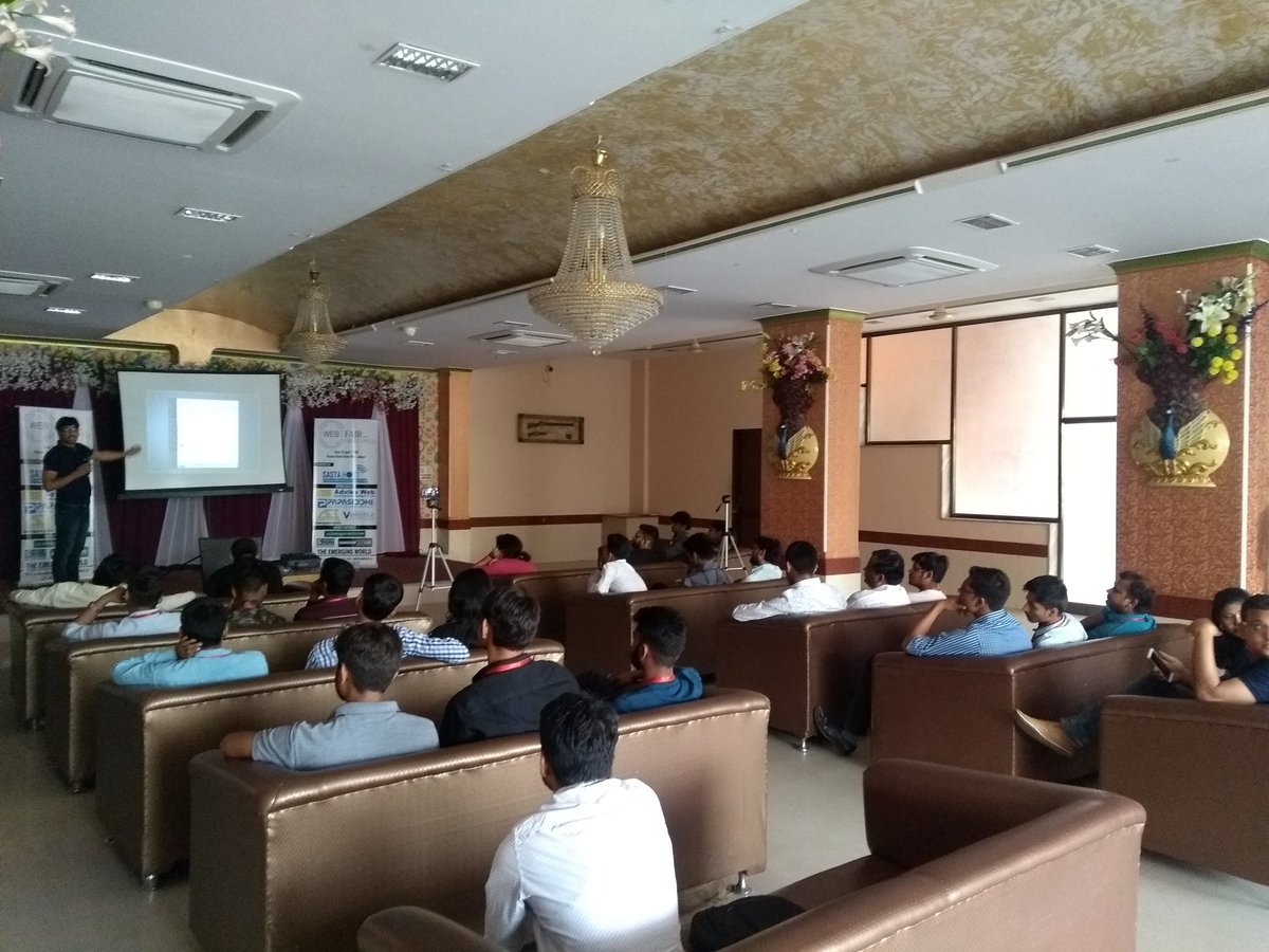 webfairindia's tweet image. 🎙 Rakesh Kumar, Sr. Server Administrator at #AdvikaWeb (@rathiko), is currently speaking on the topic &apos;How to Secure Your #WordPress Website or #Blog from Hackers&apos; at #WebFair MeetUp 5.0 happening at 🏨@hotelrockwells Jaipur, India