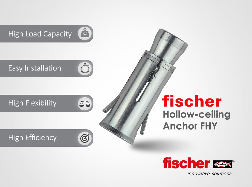 fischer_ae's tweet photo. " #fischer Hollow-ceiling Anchor FHY "
#HighLoadCapacity #EasyInstallation #HighFlexibility #HighEfficiency
find out more click here: https://t.co/dbObyxEQCd
for FREE Training/Demo/Onsite Seminar click here: https://t.co/IBJjbiRBPa
#fischerMEA #FixingSolution #ProductOfTheWeek https://t.co/J3NbJQqUJT