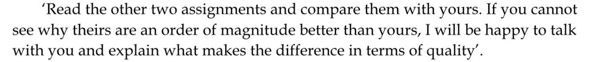 bastrimbos's tweet photo. Ah! … So That’s ‘Quality’. Case reporter: D Royce Sadler. ‘Do students produce better quality work when they understand the standards that a university teacher works to?’ The importance of recognizing quality. https://t.co/Iio6XHiupp' #exemplars #dialogue #prepareforfeedback https://t.co/k4qG24jpcC