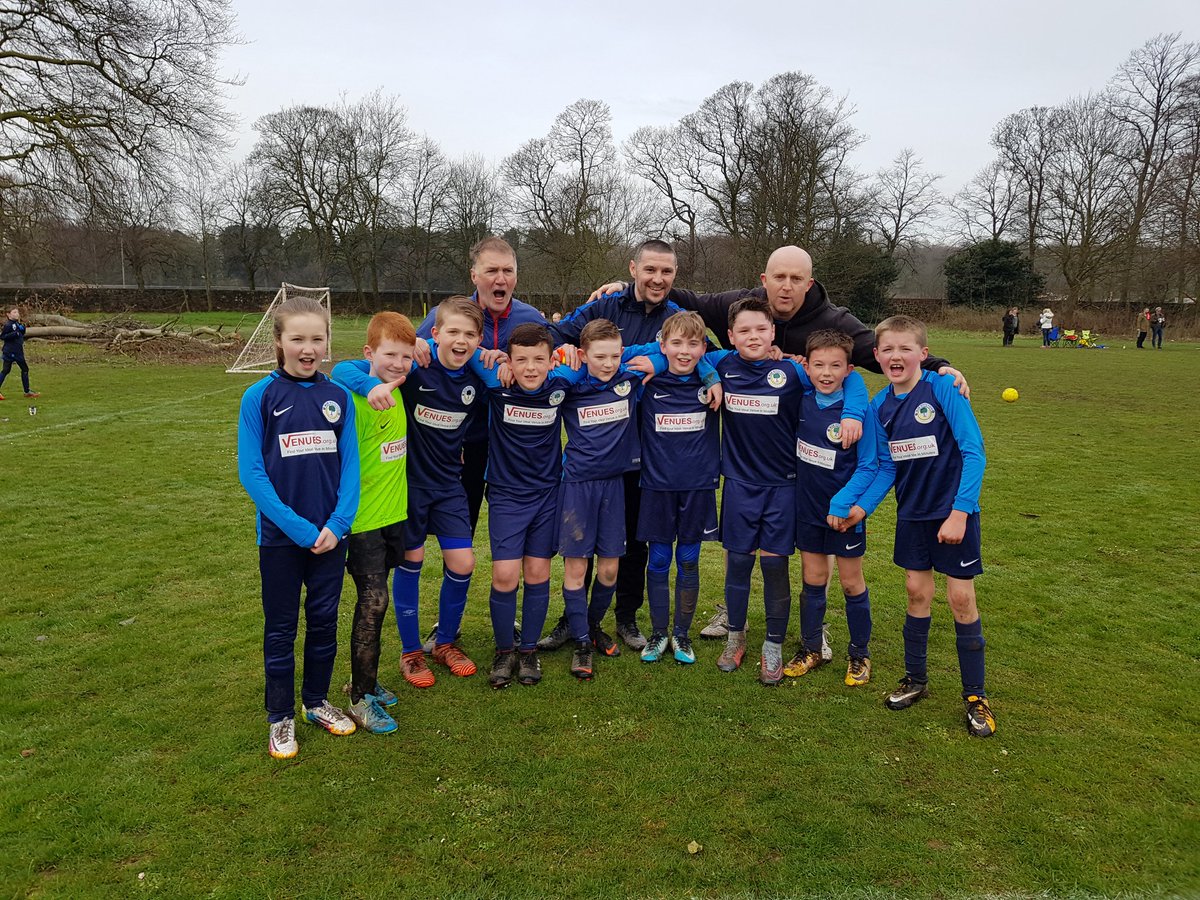 HouseDaycare's tweet photo. My Boy and his team @wooltonvigo who's just won the league for the second year running 💙⚽️🏆⚽️💙 https://t.co/8MUIJtmhrL