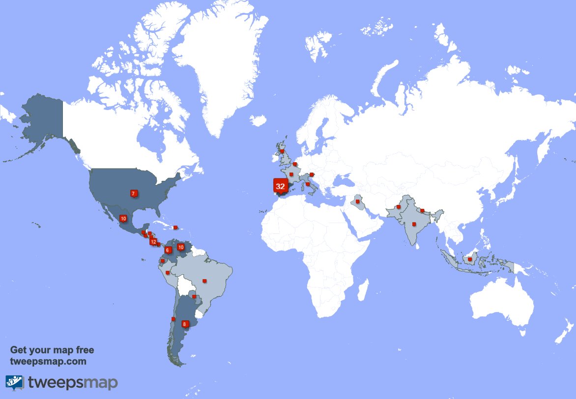Tengo 2 nuevos seguidores, desde España durante la última semana tweepsmap.com/!SampiCoc