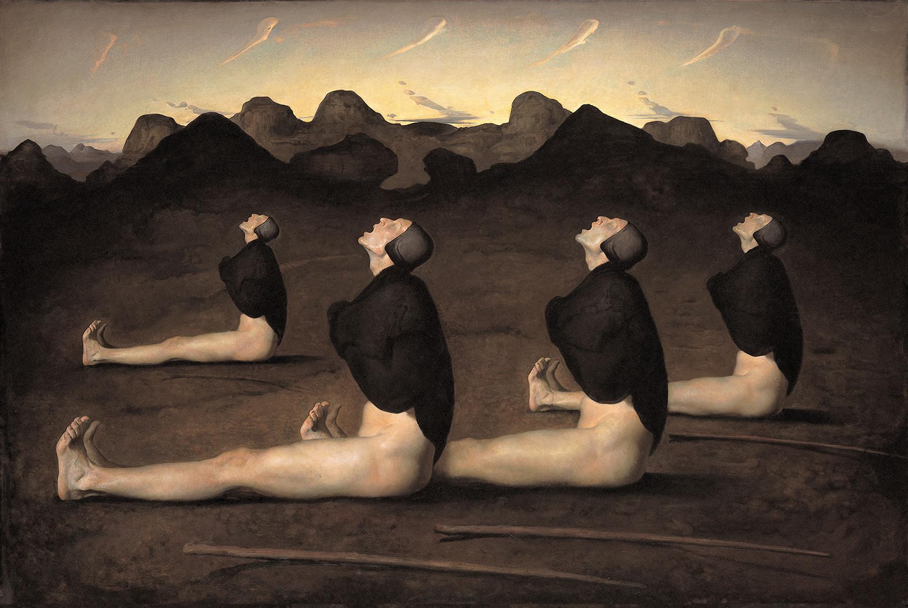 Happy Birthday to Norwegian figurative painter Odd Nerdrum, born on this date in 1944. This is \"Dawn.\" 