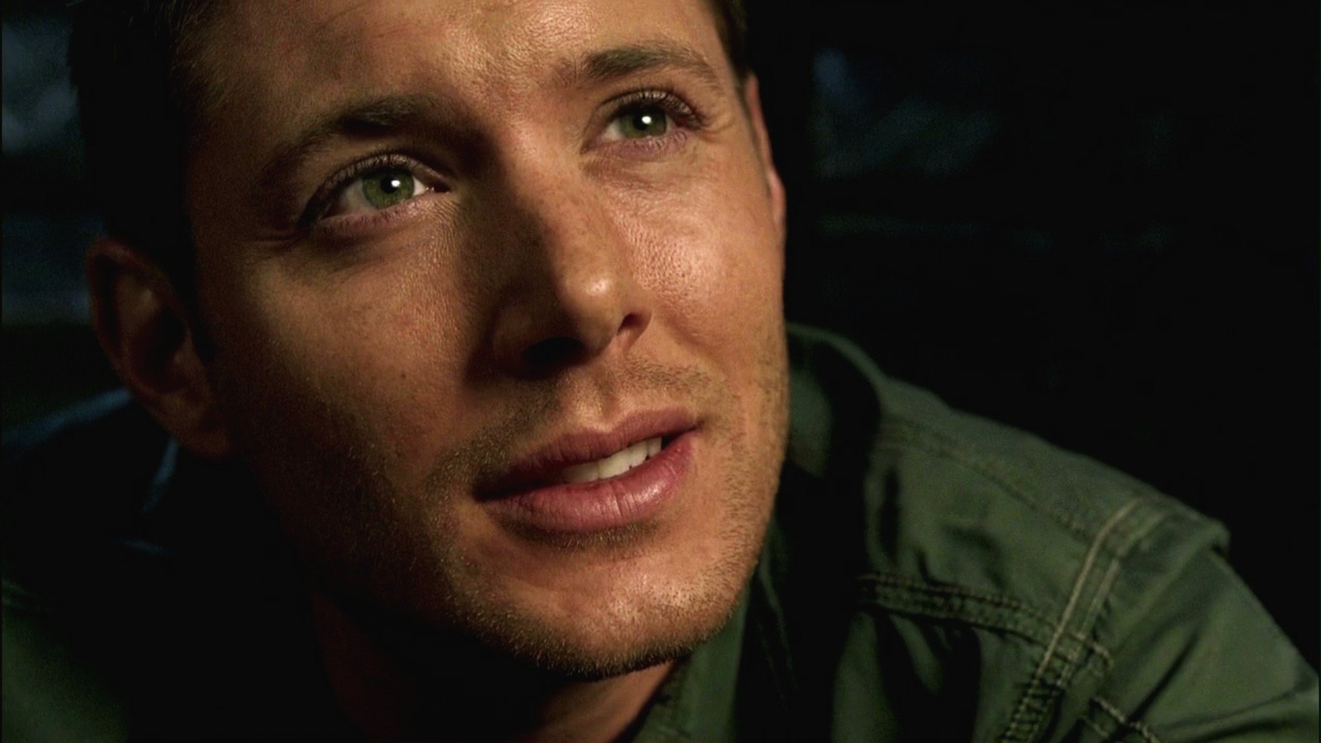 Dean Winchester crying
