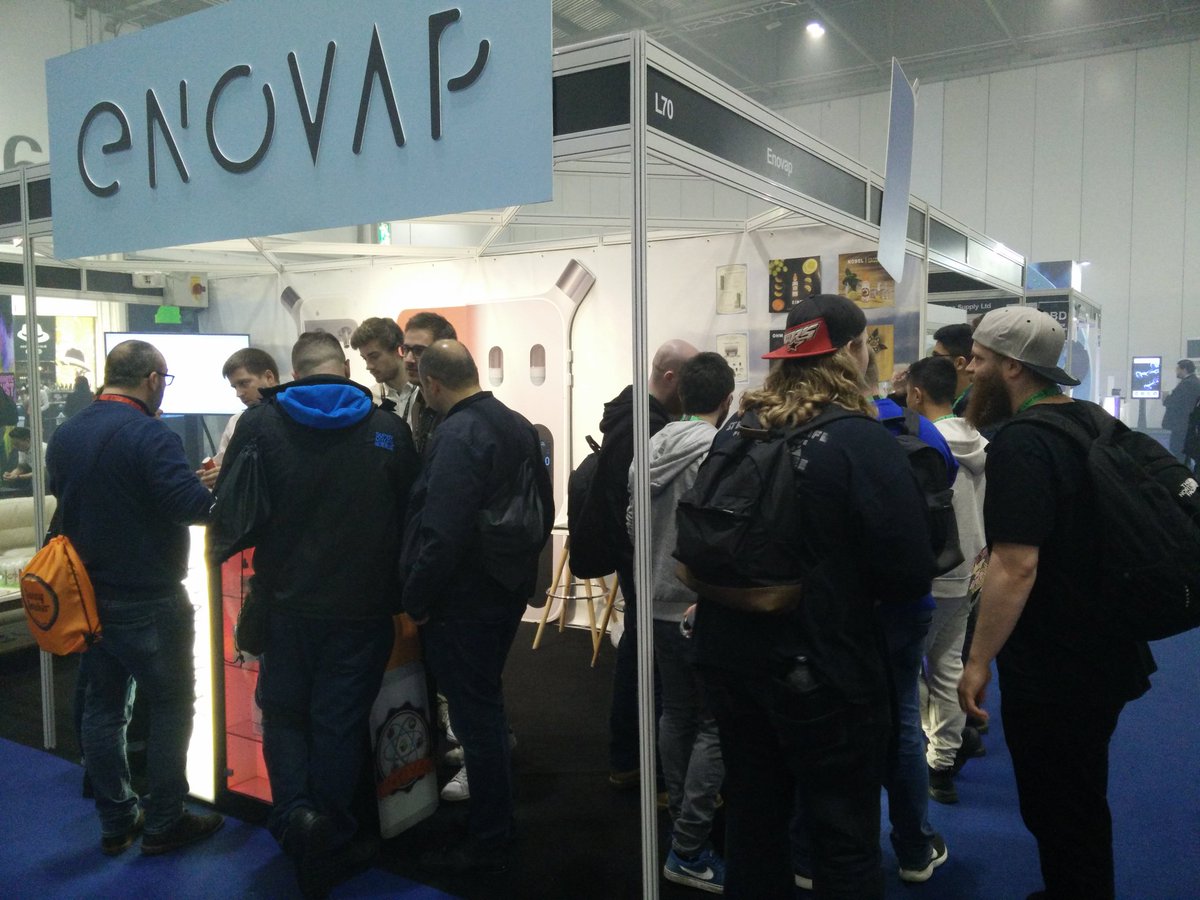 meetEnovap's tweet photo. #vapejam @meetEnovap stand blowing up! More preorders and distribution in the pipeline!!! https://t.co/kFezFsPTaR