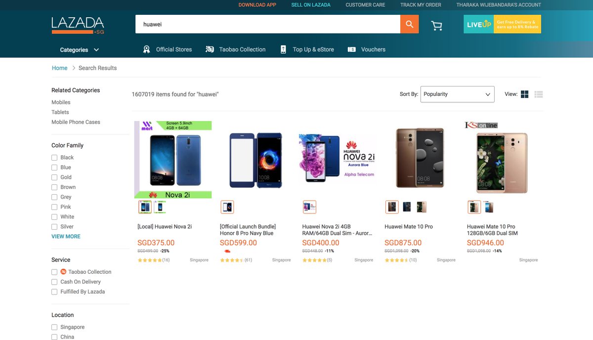 tharakawj's tweet photo. .@LazadaSG Only showing the first row and then loading following rows on scrolling seems a bad idea to me. First I thought the search only have 5 results and tried another query without scrolling. You should show enough items to cover the visible area. https://t.co/BBCRJfnhFk