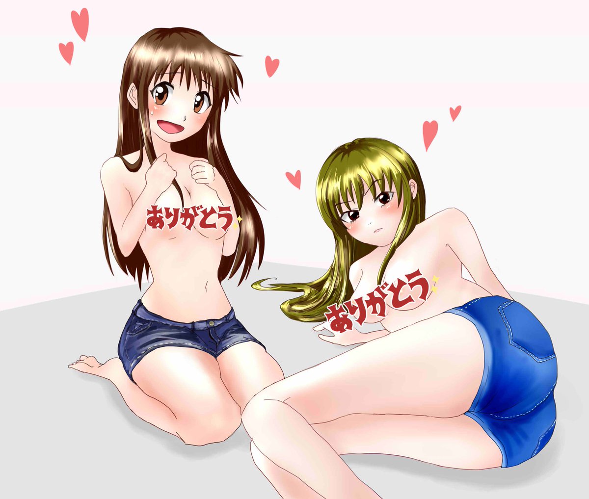 「リク絵(>_<) 」|いしまいのイラスト