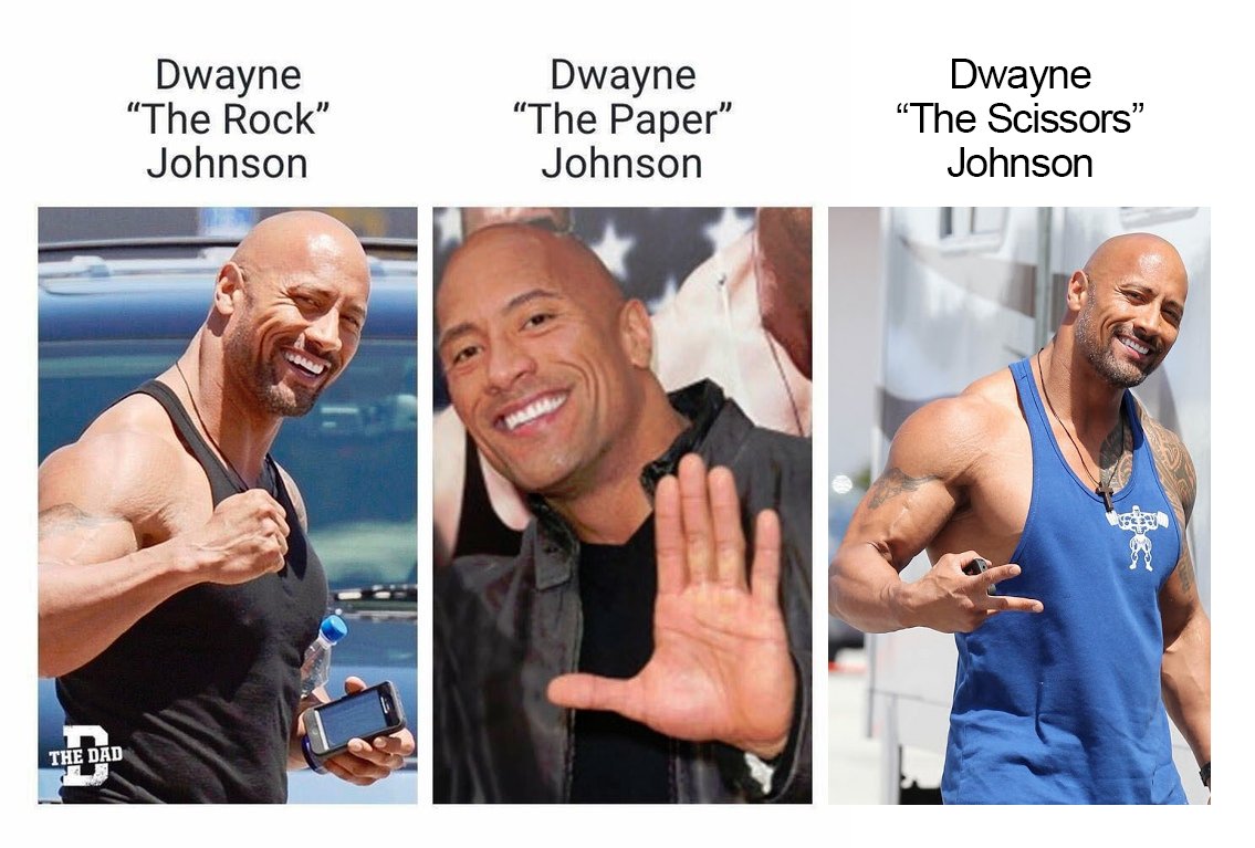 my uncle's meme stash on X: Dwayne the Rock Johnson, Dwayne the