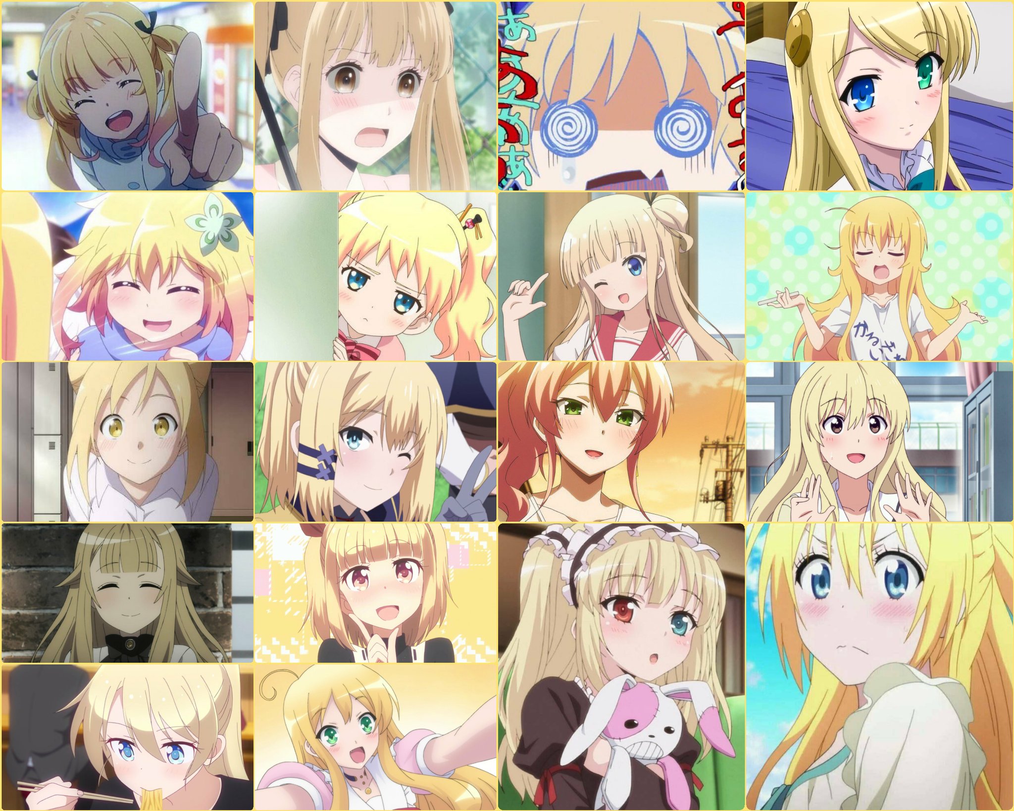 雪の森の中の金髪アニメキャラクター - Stable Diffusion AI画像
