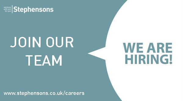 SolicitorsLLP's tweet image. Looking for a new challenge? We'd love to hear from you | Click the link for more information about the current opportunities available at Stephensons: stephensons.co.uk/site/careers/v…