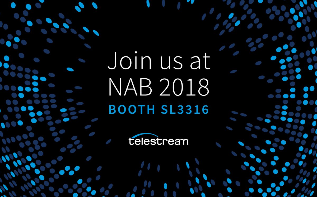 We have a lot of speaking sessions happening over the next week <a href="/NABShow/">NAB Show</a> . Keep track of our sessions and everything else Telestream has going on this week by visiting our NAB web page.
bit.ly/2nqe3kR