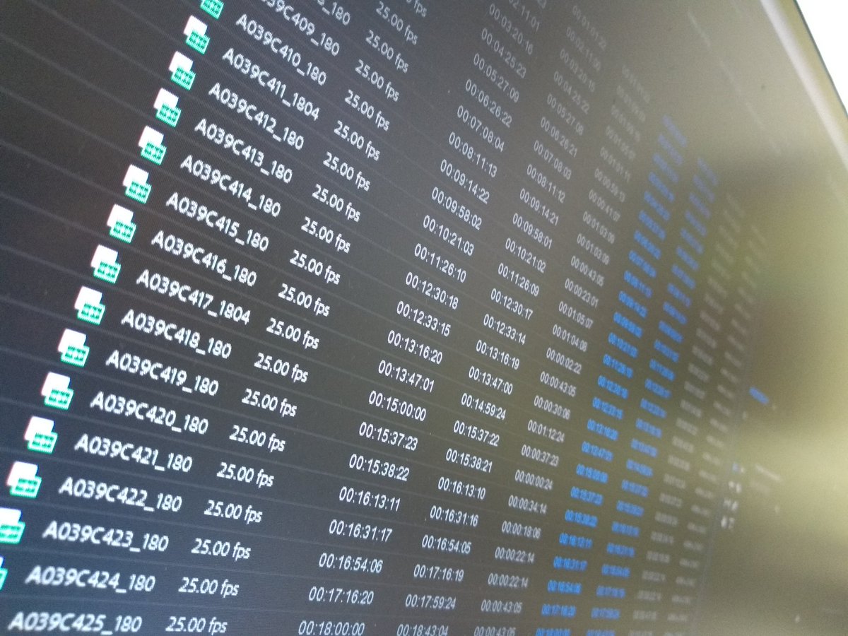 Hour 32 of #SFL48HR - Logging clips is never fun, particularly on minimal sleep.