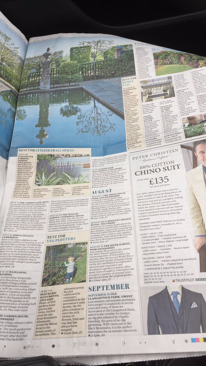 GwentNGS's tweet photo. One of our NEW gardens, Old Llangattock Farm, is featured in today's Sunday Telegraph! It's a nodig garden near Monmouth open in September #nodig #charlesdowding #nodiggarden #growyourownfood #nationalgardenscheme #opengardens #telegraph @NGSOpenGardens @GlamorganNGS https://t.co/DchL9B6TRF