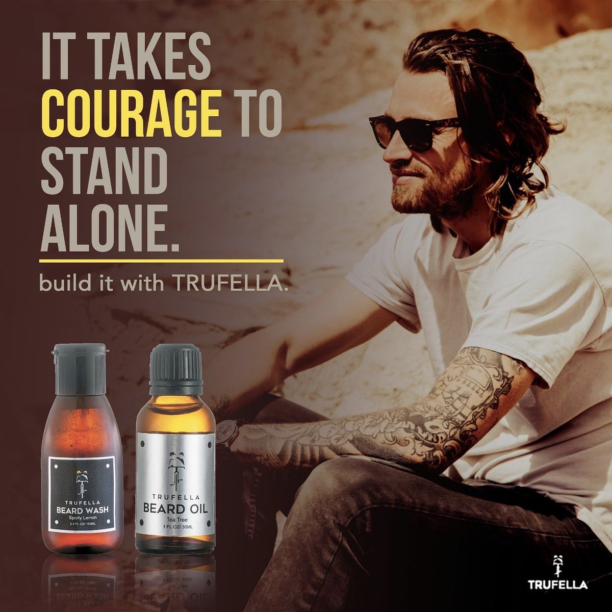 trufella_'s tweet photo. It takes courage to stand alone, build it with trufella.
#beard #bodycare #bodywash #beardoil #men #trufella https://t.co/qej8BCIrLB