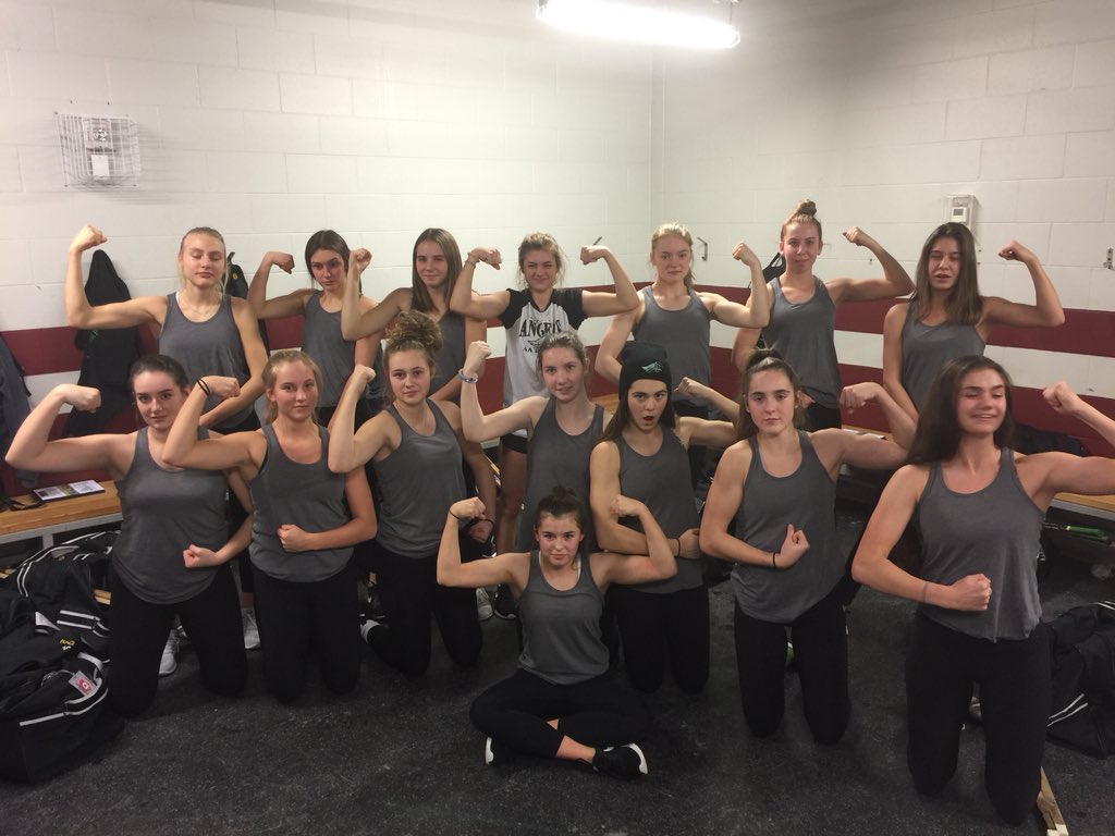 Skavvadas's tweet photo. Only hours away from #crc2018 Wanted to pass along a huge THANK YOU to the organizing committee, volunteers, officials and corporate sponsors!  Forty years of ringette bringing together awesome female athletes to celebrate a true team sport @ringettecanada https://t.co/80BsBkDfio