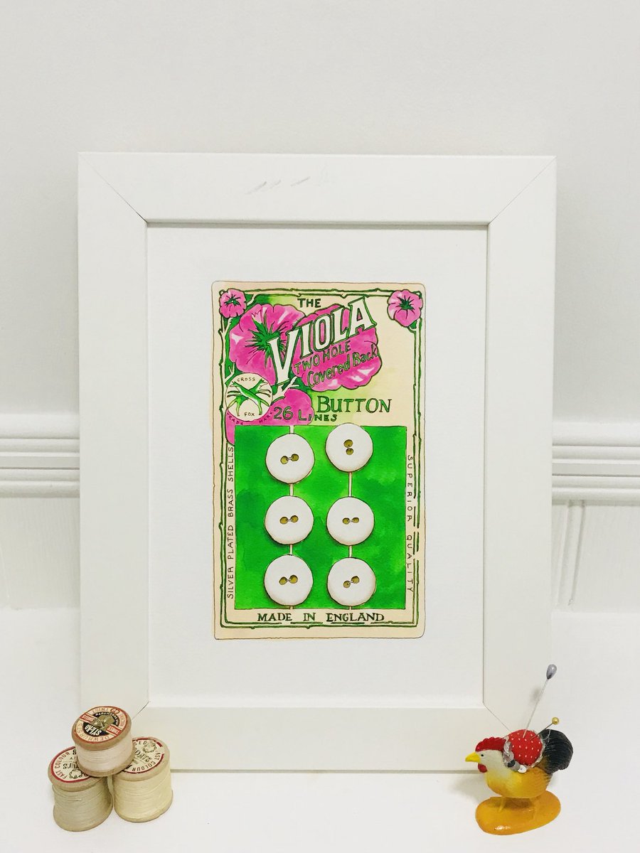 ooobop's tweet photo. For sale in my #etsyshop: quality art prints of original drawings by me! 9 to choose from
#handmadehour #buttonlovers #buttons #vintagebuttons #buttonart #watercolourprint #sewingroom #sewingroomart #gicleeprint #artforsale #buttoncards ooobop
https://t.co/BjJ5f72eBh via @Etsy https://t.co/5e82i4KuXj