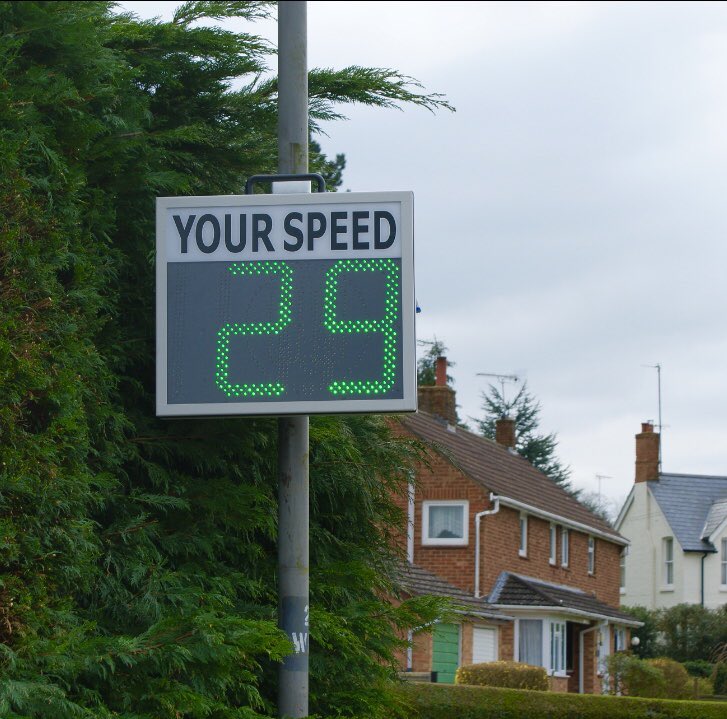 MorelockSigns's tweet photo. Great to meet the parish councillors yesterday to help install their new MSID Compact #speedfeedbacksign drivers were slowing down straight away π #speedindicatordevice #trafficcalming #slowdown https://t.co/tA2jU7oUjU