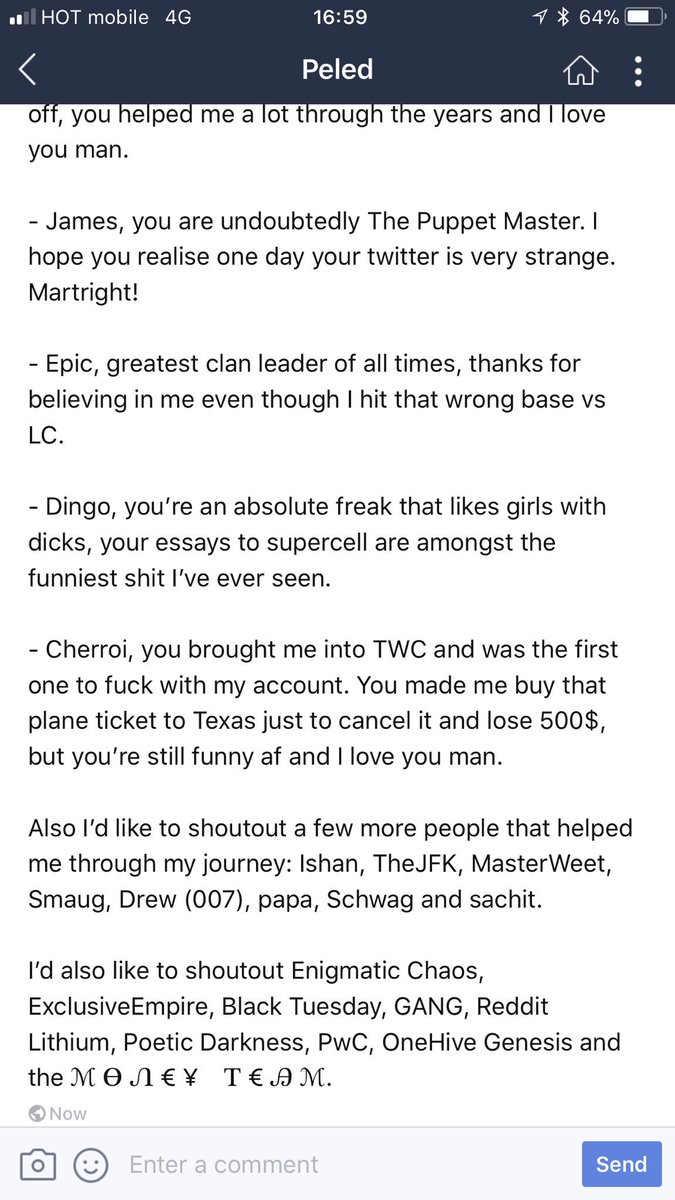 Long essay, special thanks to Louis for helping me write this