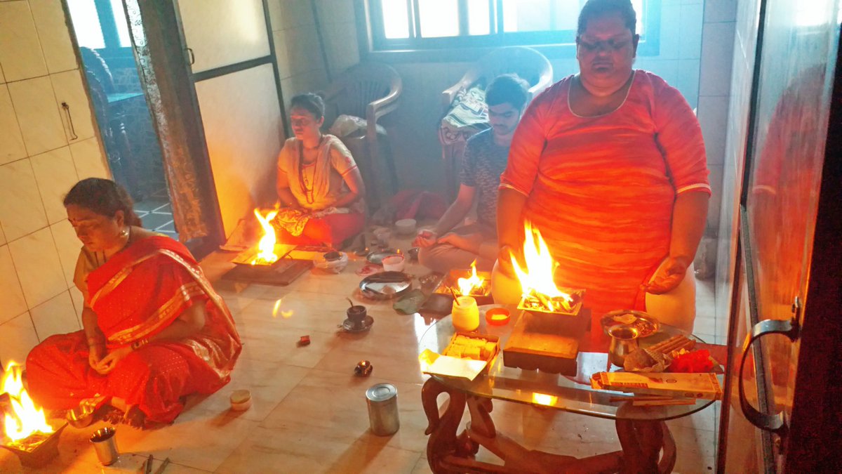 FireYogaMission's tweet photo. Ganapati Homam initiation to the fresh batch of Elementary 2 https://t.co/X3799PmIU9