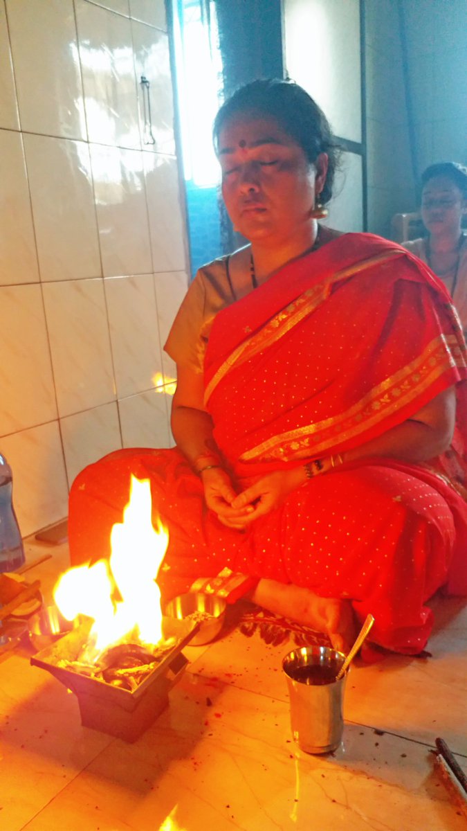 FireYogaMission's tweet photo. Ganapati Homam initiation to the fresh batch of Elementary 2 https://t.co/X3799PmIU9